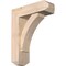 Ekena Millwork Thorton Craftsman Smooth Bracket w/ Offset Brace, Douglas Fir, 5 1/2"W x 16"D x 20"H BKT0604X16X20THR04SDF - alternate 1